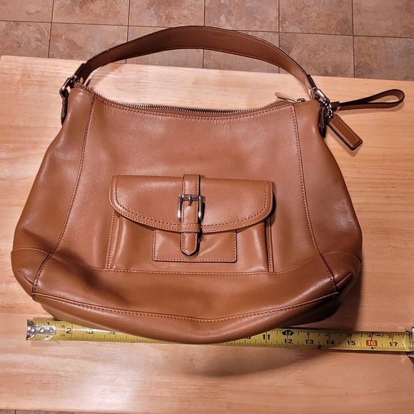 Genuine Coach F29881 Charlie Leather Hobo Front Flap Buckle Purse - Picture 8 of 10